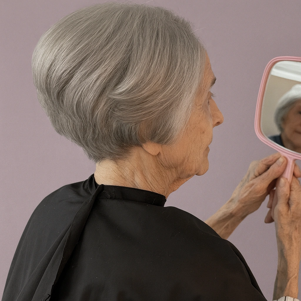 Professional senior haircut